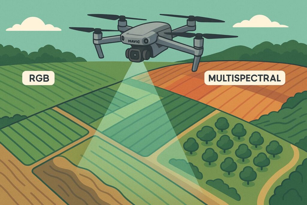 Drone aerial data capture over plantation — from flight to processed outputs