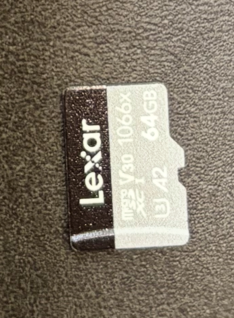 SD card slot on the DJI RC Pro remote controller