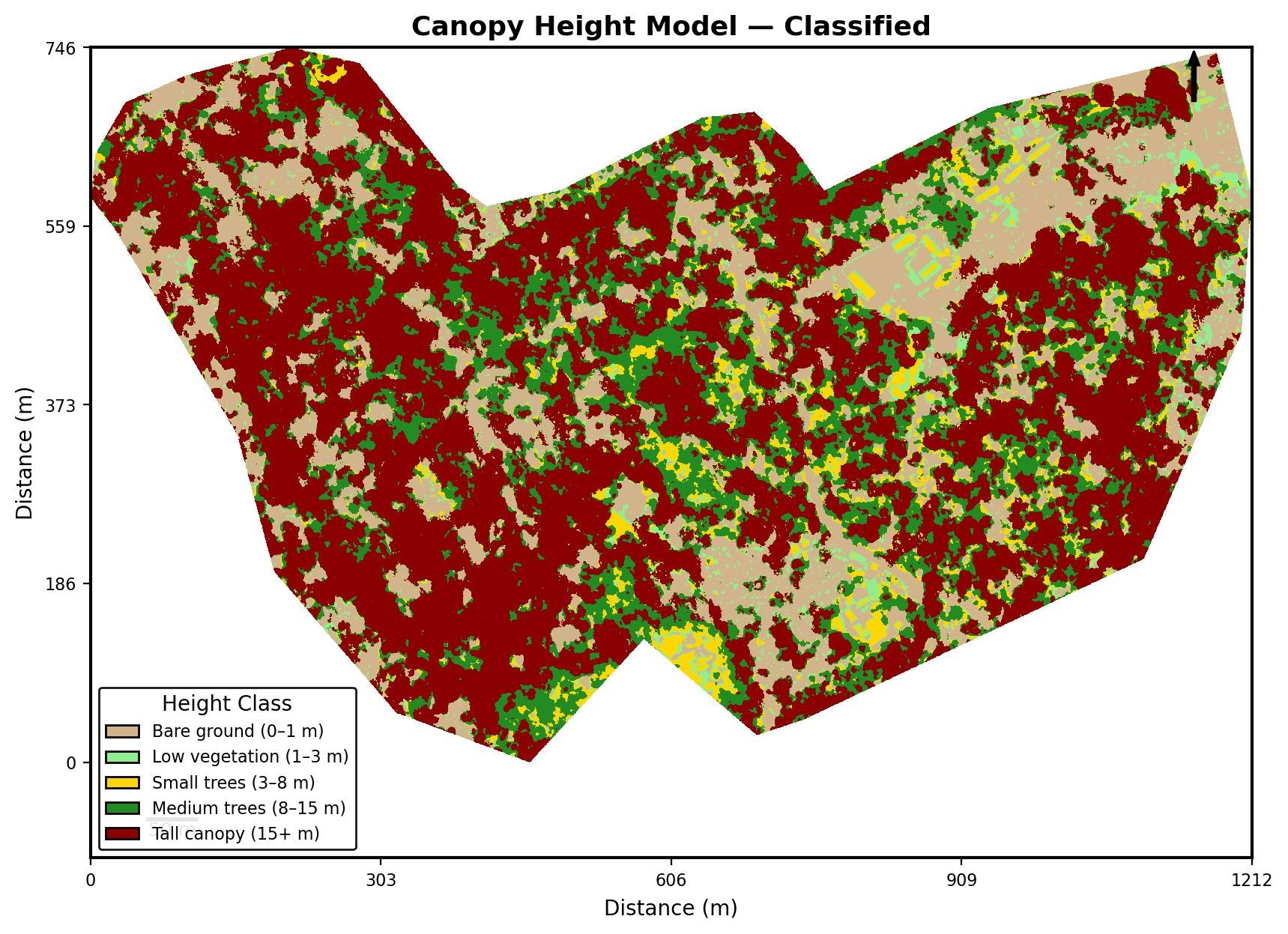 Apply Classified Height Bands to a CHM and Export a Map in QGIS