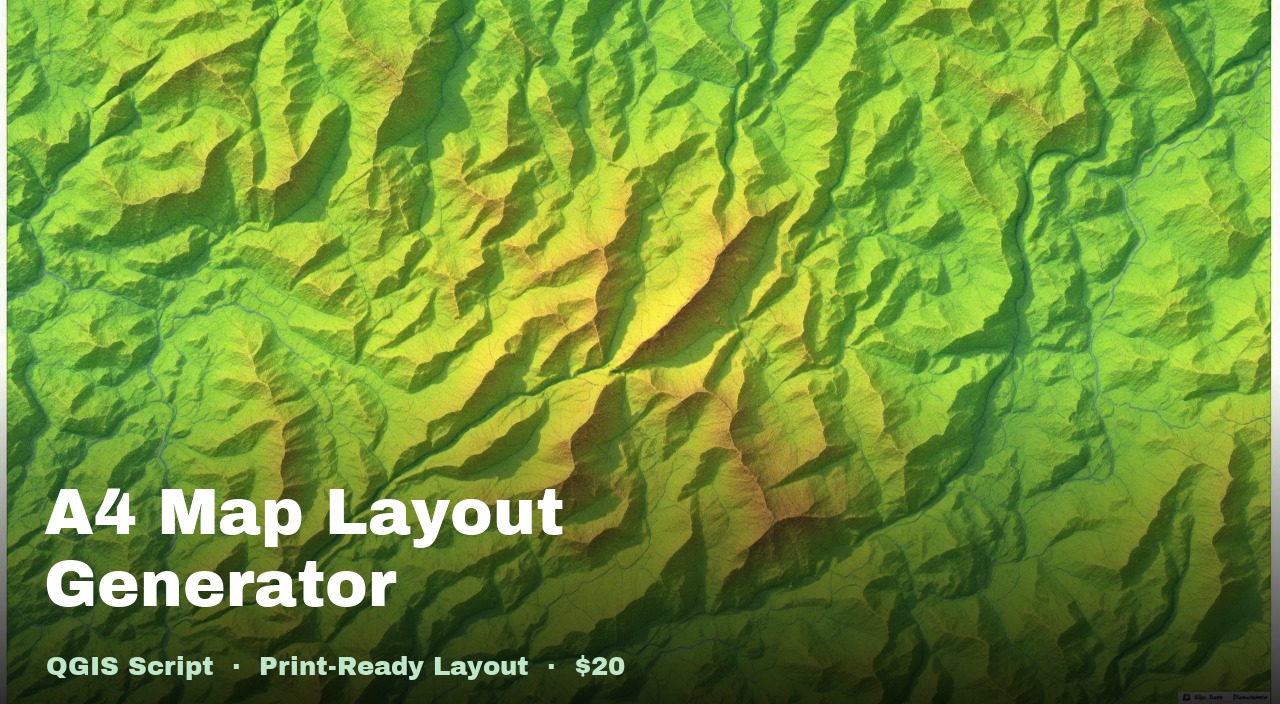A4 Map Layout Generator